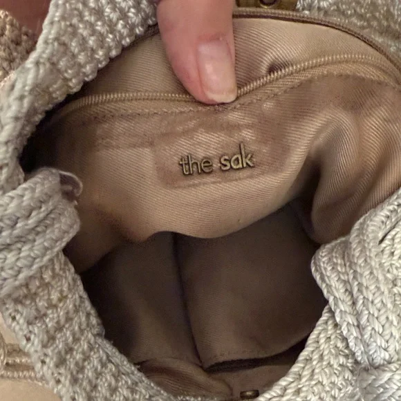 The Sak Sayulita Cream Crochet Crossbody Bag with Multicolor Beading - Picture 9 of 13